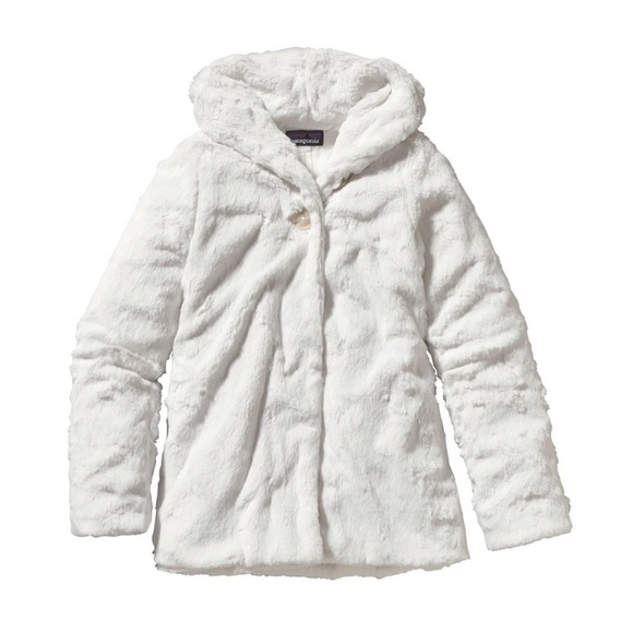 Patagonia Other - Patagonia Girls Pelage Jacket Birch White High Pile Fleece Teddy Cozy XL 14